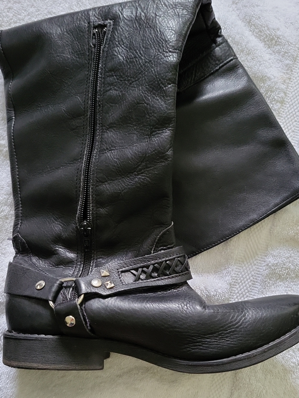 Zigi Soho Black Over-the-Knee Leather Boots